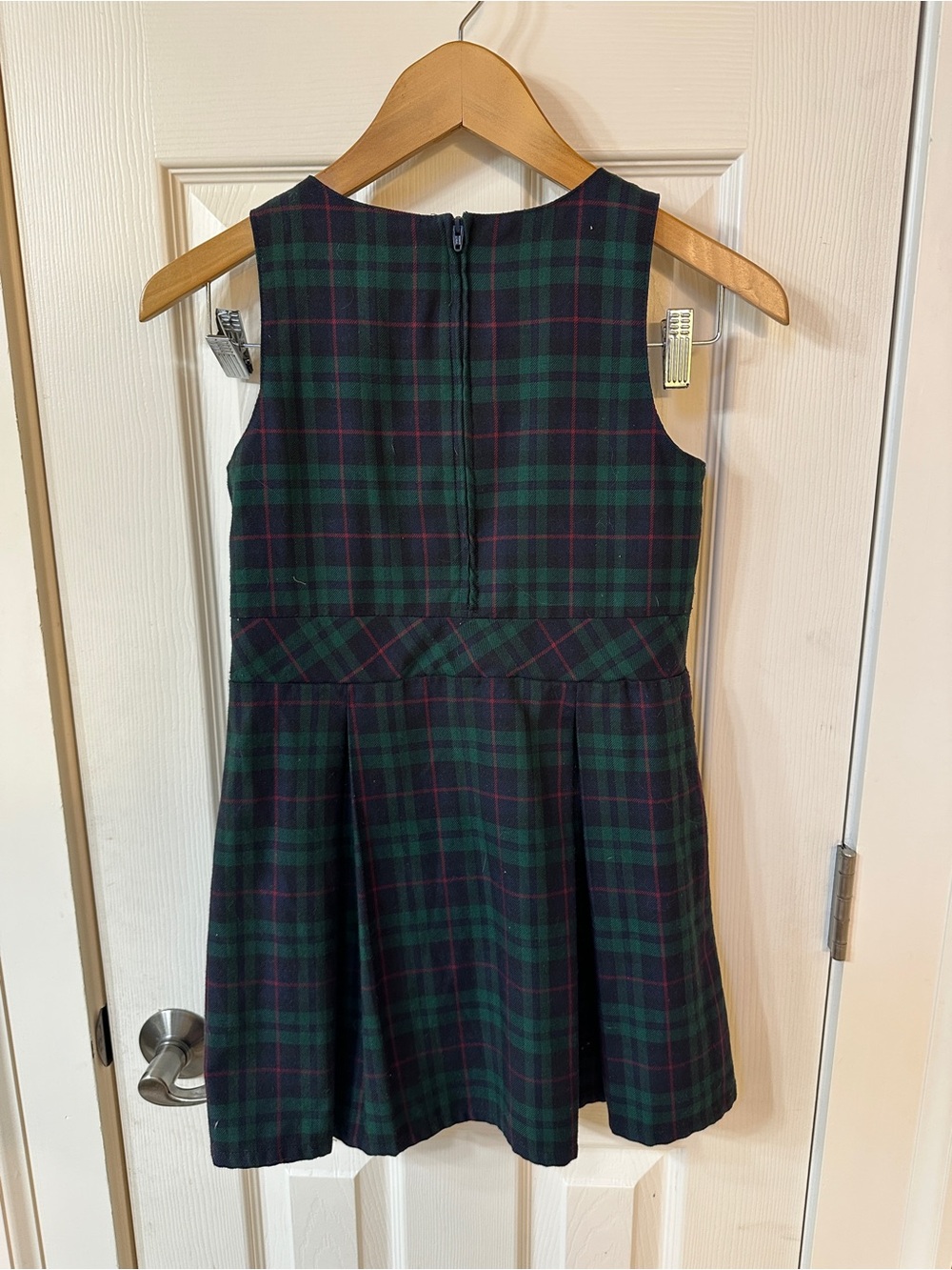 Lands End Girls Plaid Jumper Dress Fall School Uniform Preppy Classic 7 - Picture 3 of 3